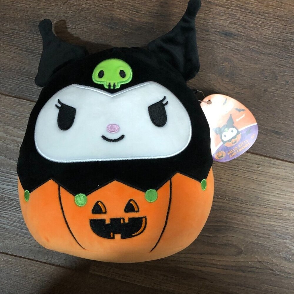Squishmallows Kuromi Halloween Pumpkin Plush Hello Kitty and Friends 10in 2024